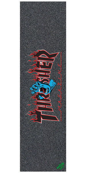 11in Screaming Flame Logo, Mob Skate Grip Tape