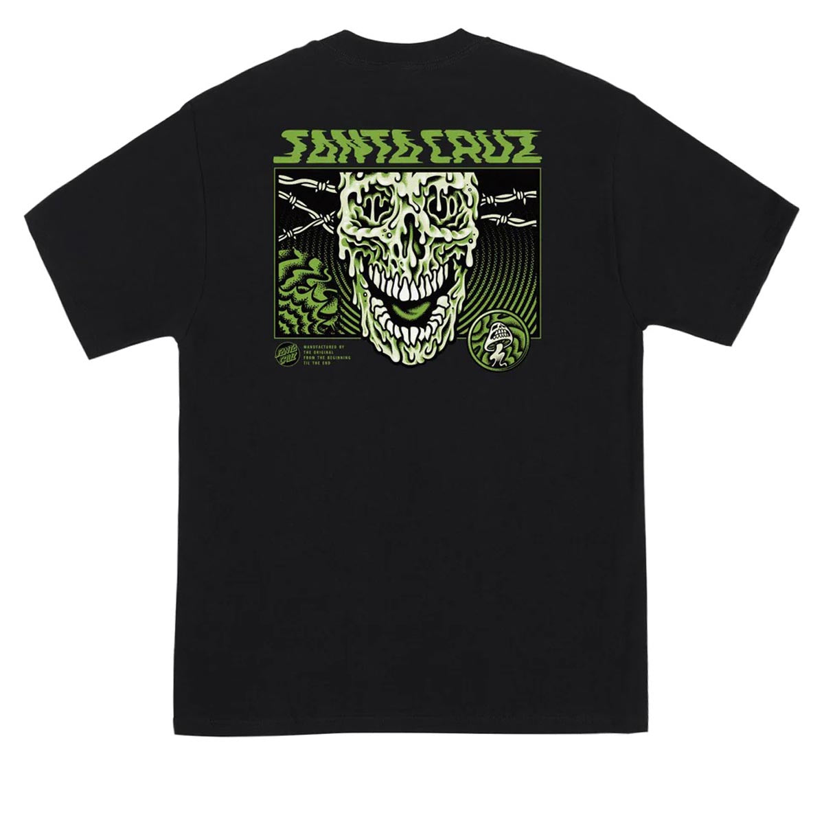 Santa Cruz Toxic Skull T-Shirt - Black image 1