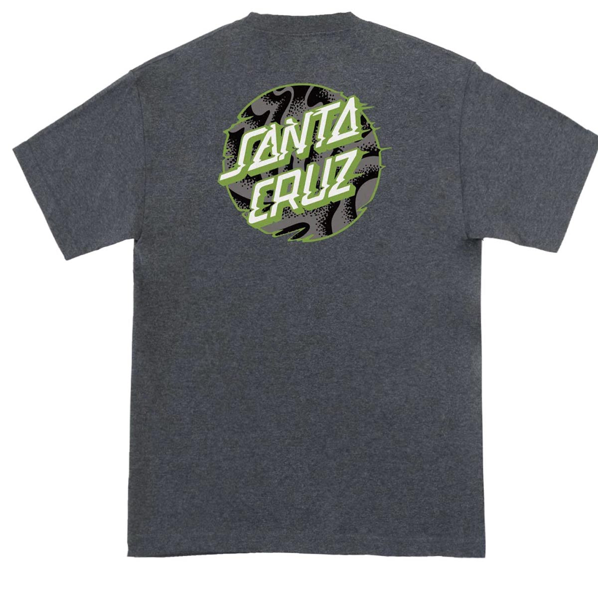 Santa Cruz Vivid Slick Dot T-Shirt - Eco Charcoal Heather image 1