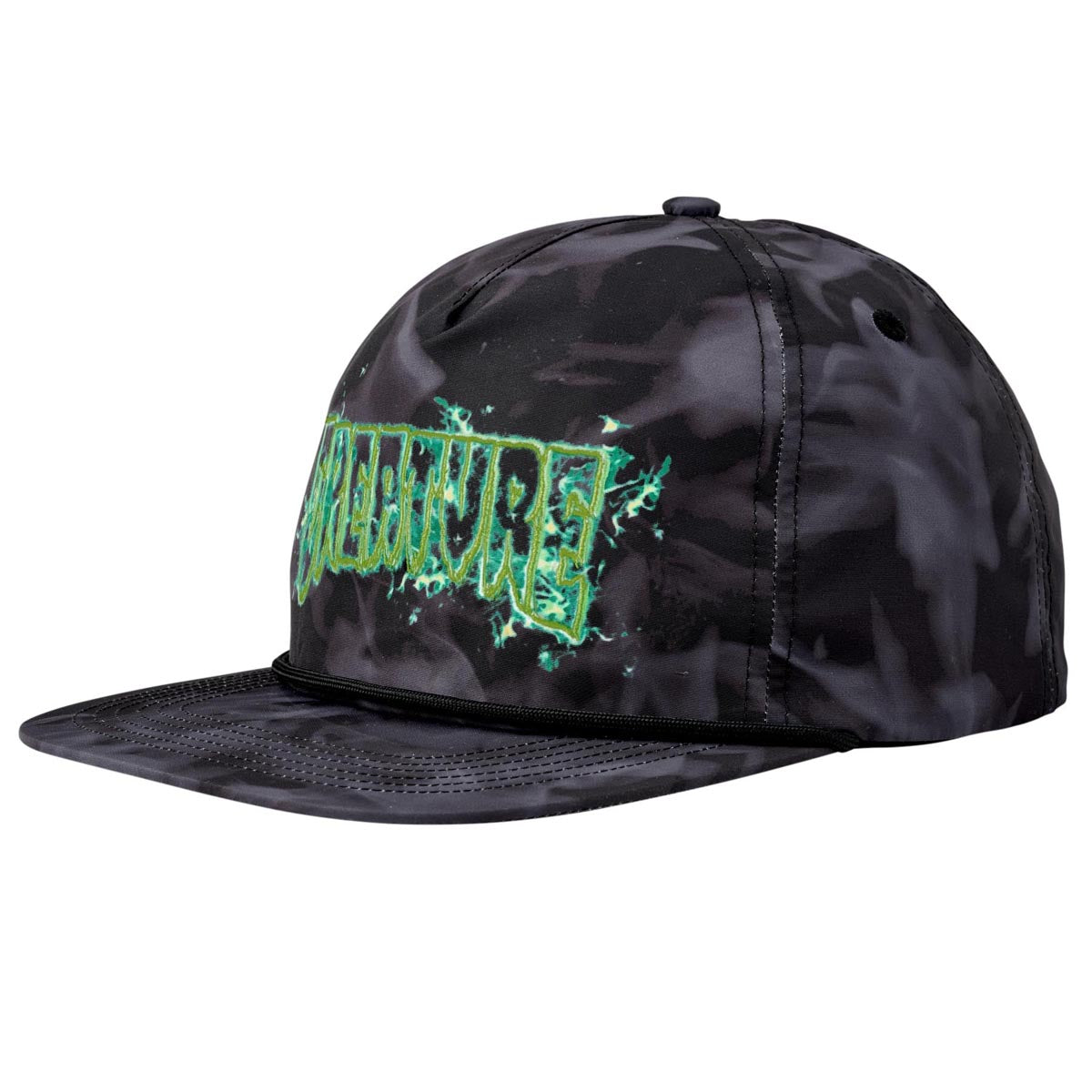 Creature Inferno Snapback Unstructured Hat - Black image 1
