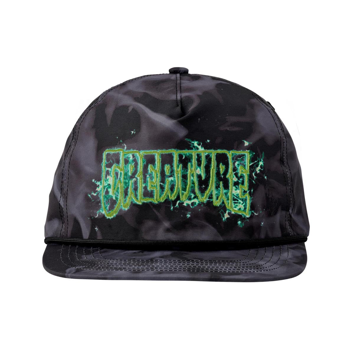 Creature Inferno Snapback Unstructured Hat - Black image 3