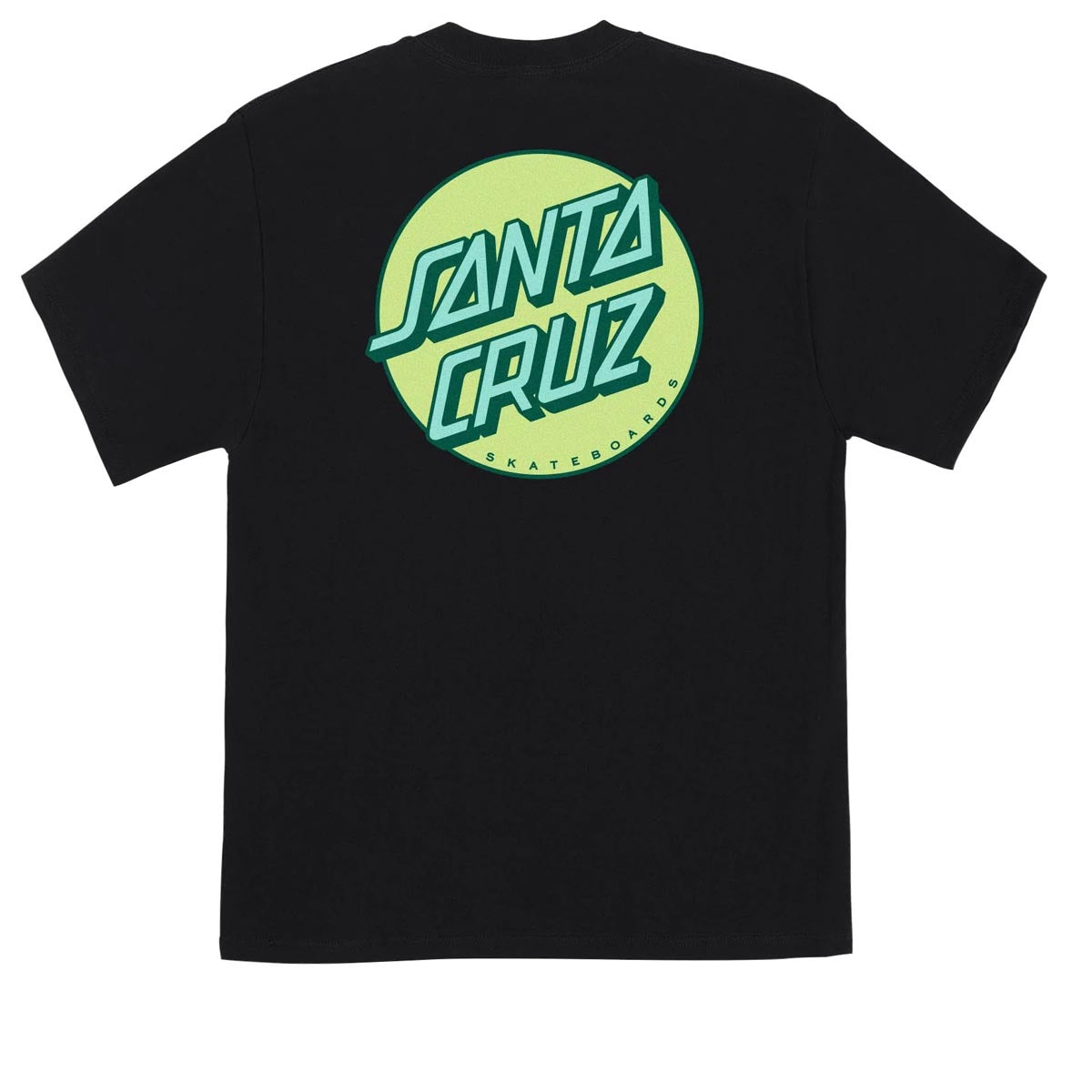 Santa Cruz Other Dot T-Shirt - Black/Key Lime image 1