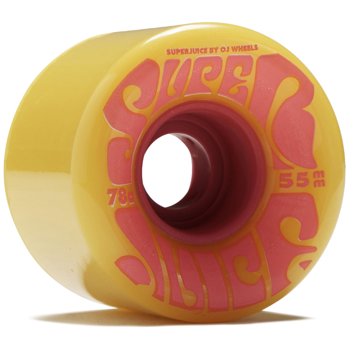 OJ Mini Super Juice 78a Skateboard Wheels - Blazing Yellow - 55mm image 1
