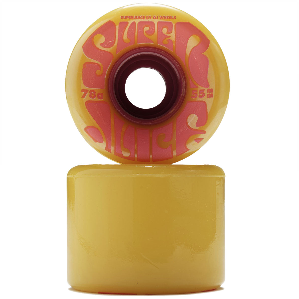OJ Mini Super Juice 78a Skateboard Wheels - Blazing Yellow - 55mm image 2