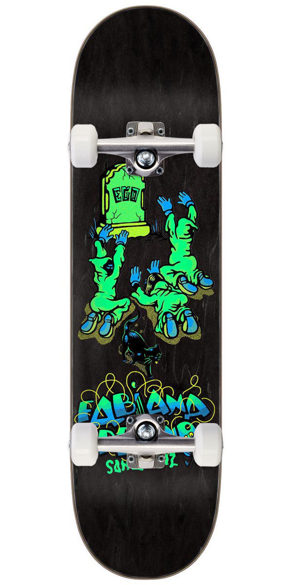 Santa Cruz Delfino Ego Skateboard Complete - Black - 8.25