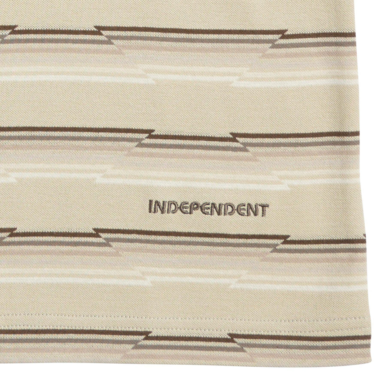 Independent Wired Ringer T-Shirt - Sand Stripe image 3