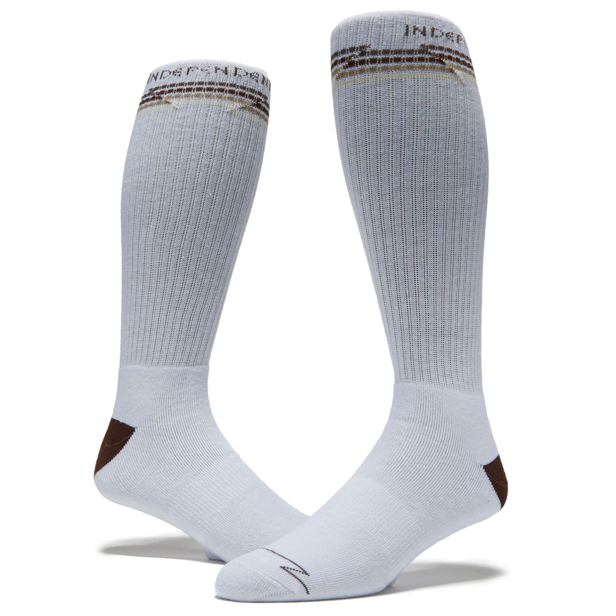 Independent Wired Mid Crew Socks - White image 2