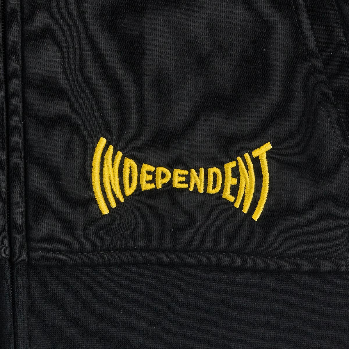 Independent Span Zip Up Hoodie - Black image 4