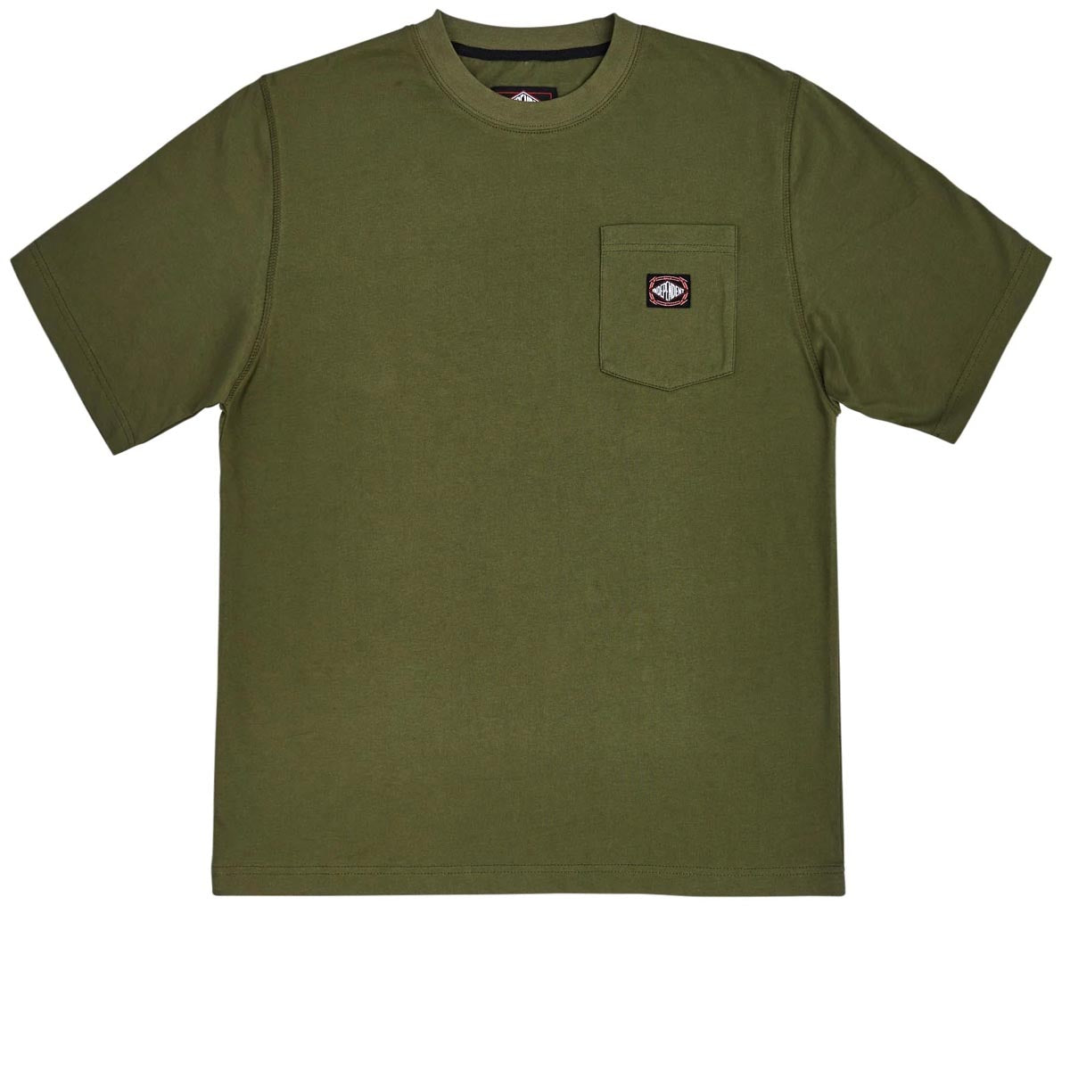 Independent Summit Scroll Pocket T-Shirt - Olive image 1
