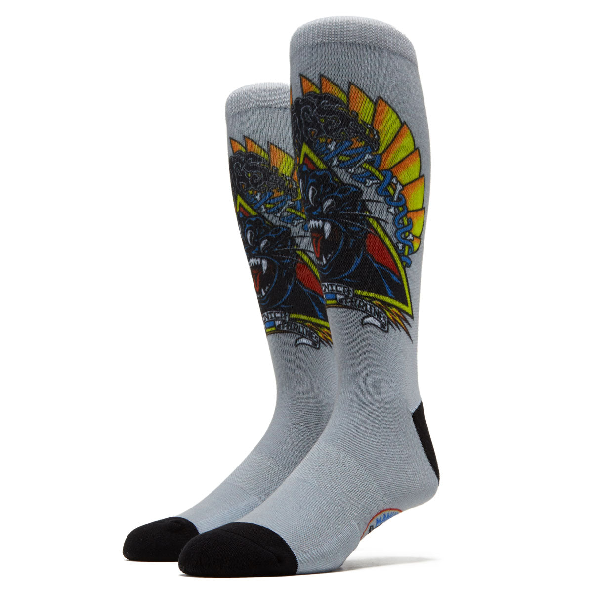 Santa Cruz Natas Screaming Panther Dress Socks - Grey image 1