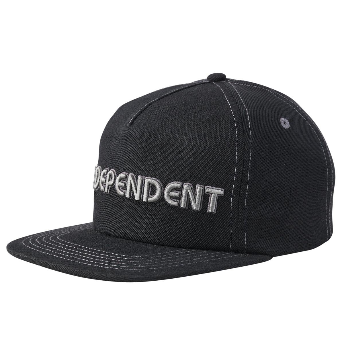 Independent Groundwork Snapback Unstructured Hat - Black image 1