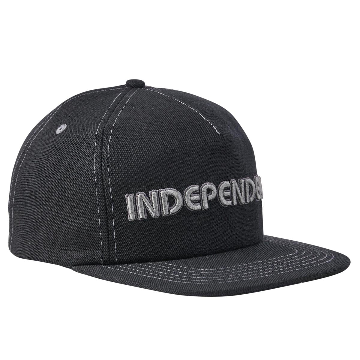 Independent Groundwork Snapback Unstructured Hat - Black image 2