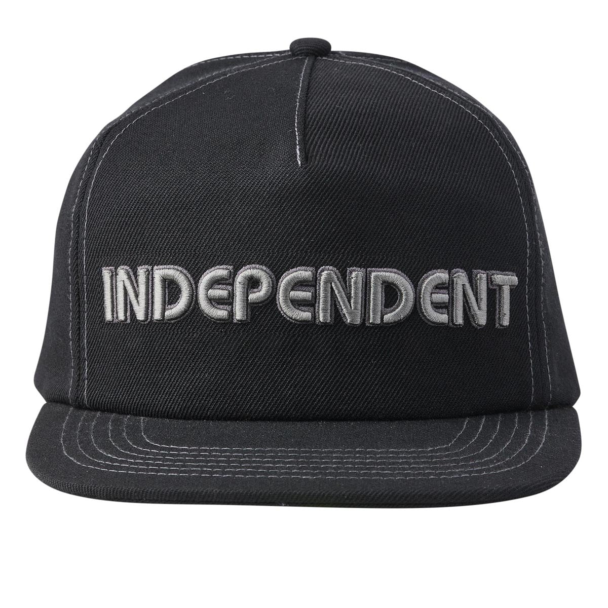 Independent Groundwork Snapback Unstructured Hat - Black image 4