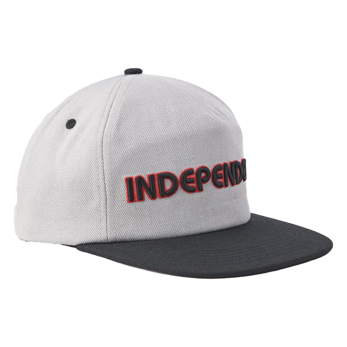Independent Groundwork Snapback Unstructured Hat - Grey/Black image 2