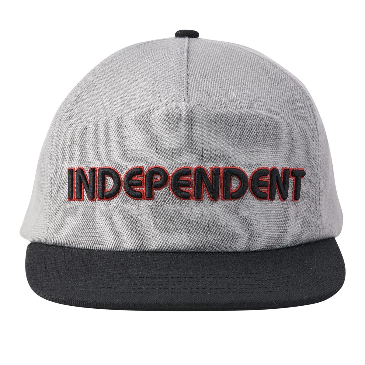 Independent Groundwork Snapback Unstructured Hat - Grey/Black image 4