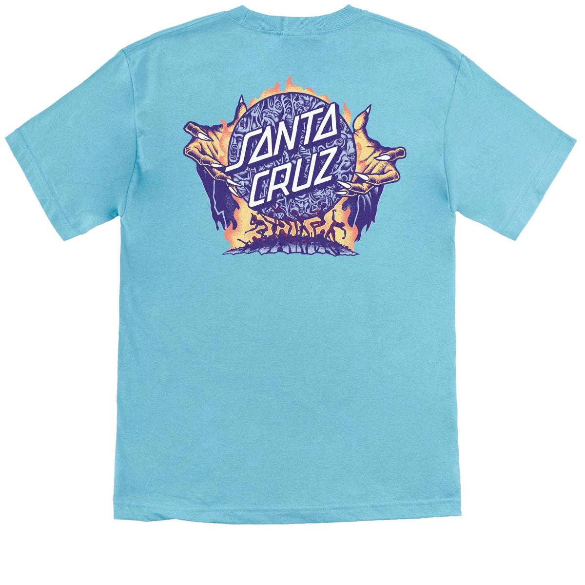 Santa Cruz Knox Firepit Dot T-Shirt - Light Blue image 1