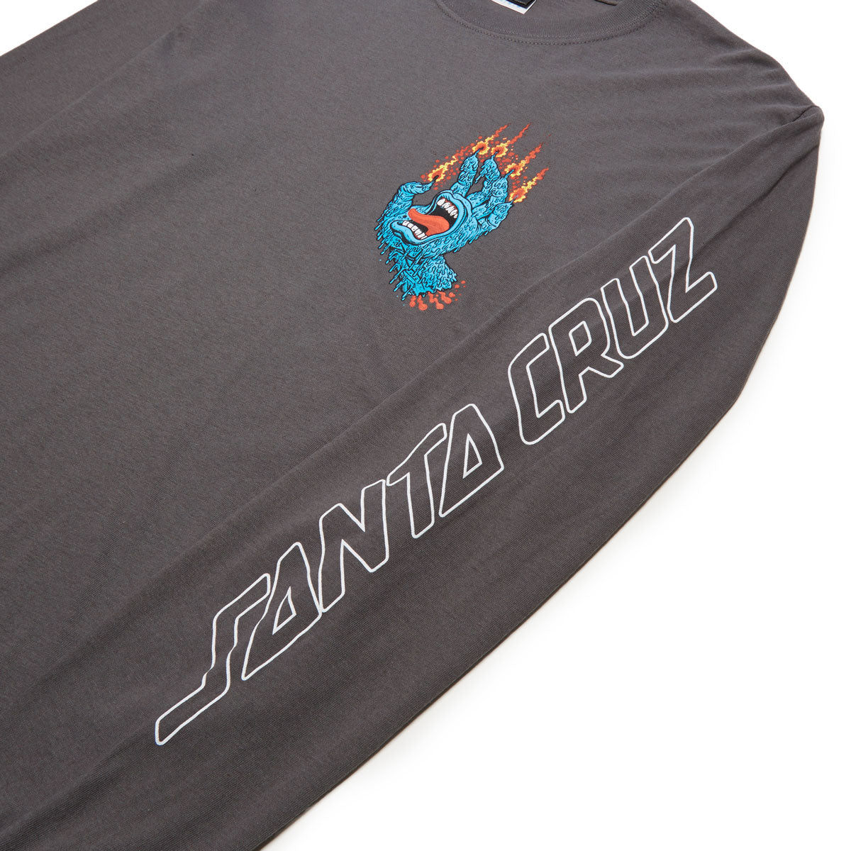 Santa Cruz Pace Ritual Hand Long Sleeve T-Shirt - Charcoal image 2
