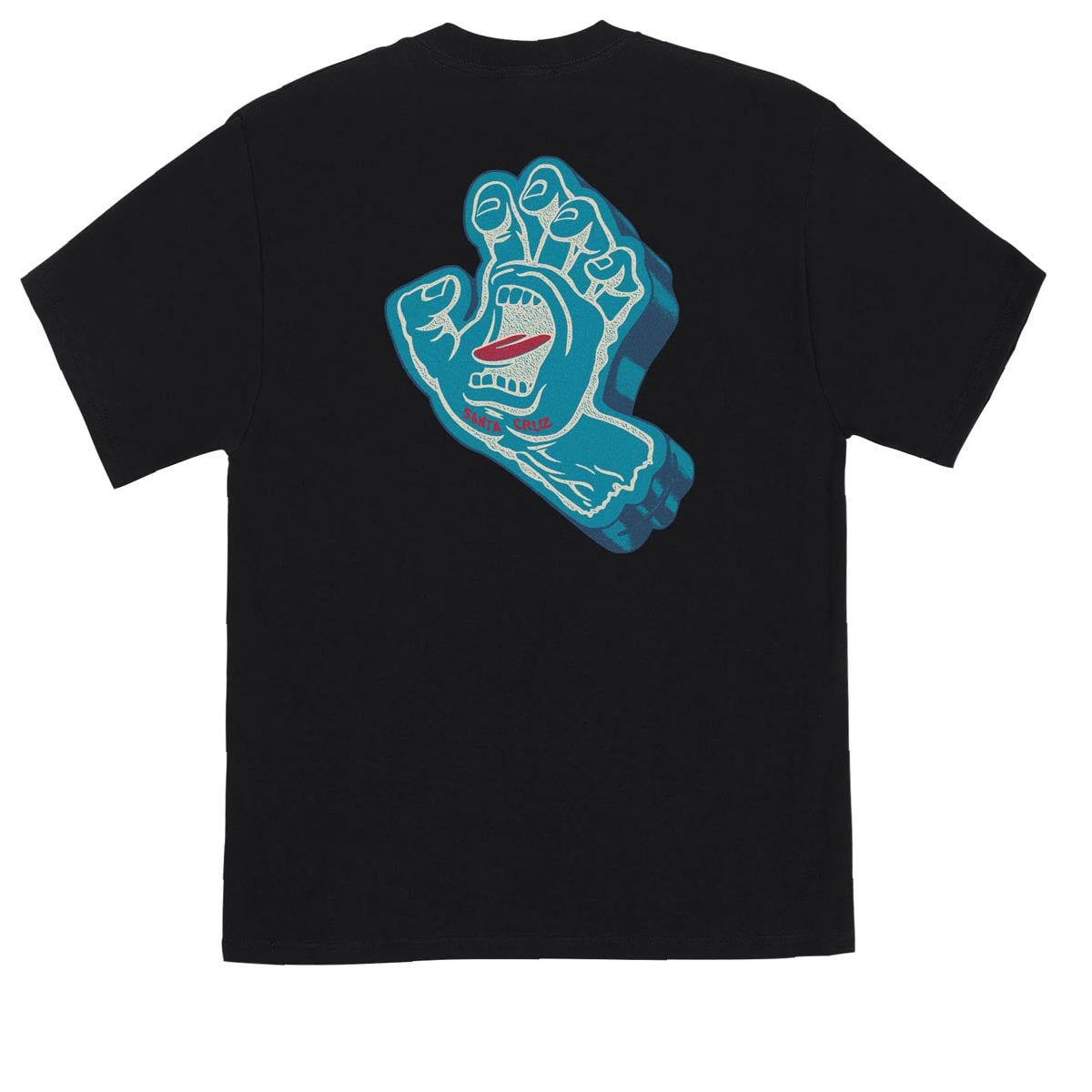 Santa Cruz Screaming Foam Hand T-Shirt - Black image 1