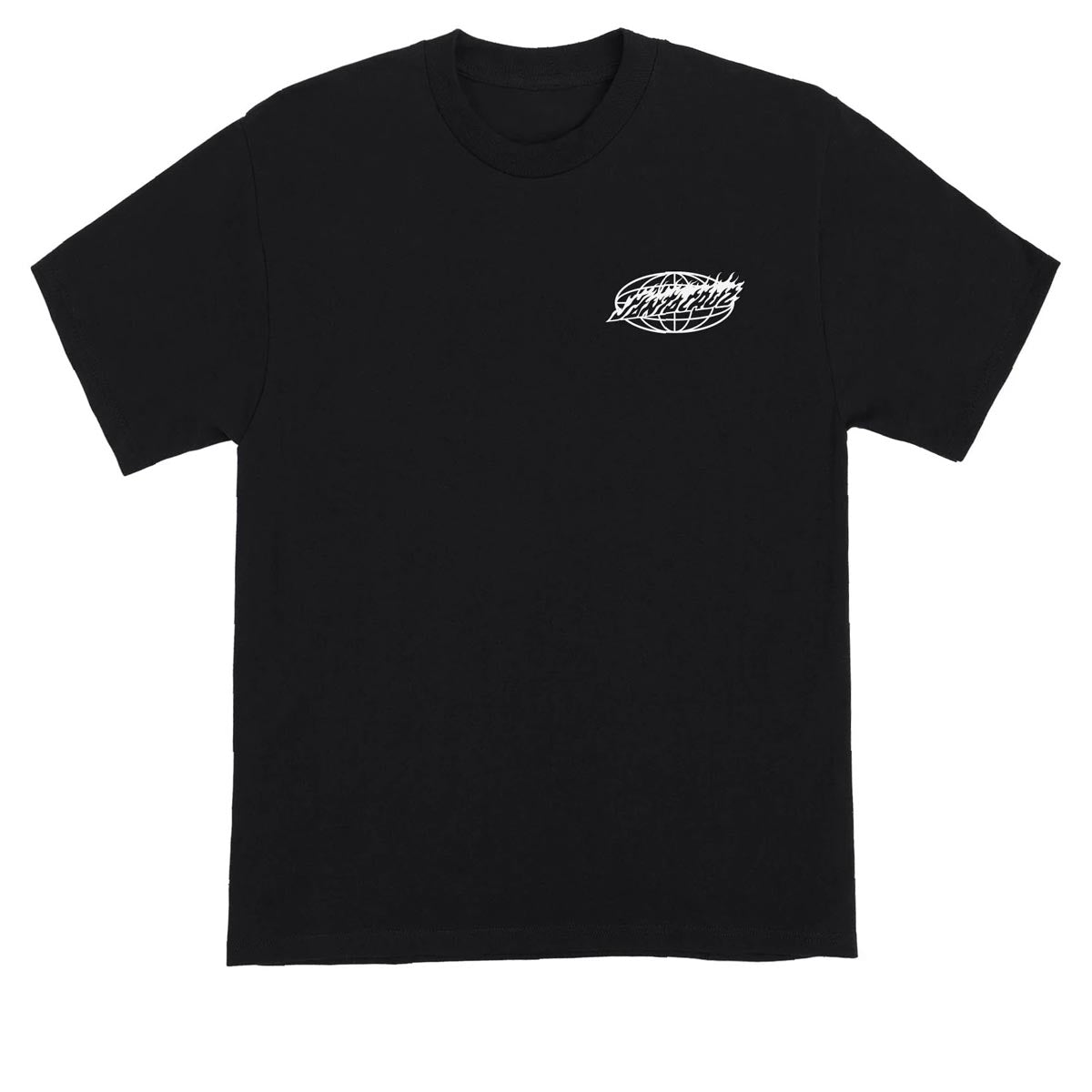 Santa Cruz Global Flame Dot Mono T-Shirt - Black image 2