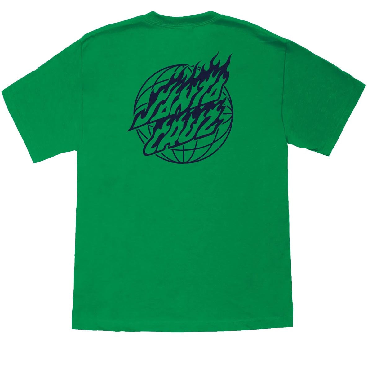 Santa Cruz Global Flame Dot Mono T-Shirt - Kelly image 1