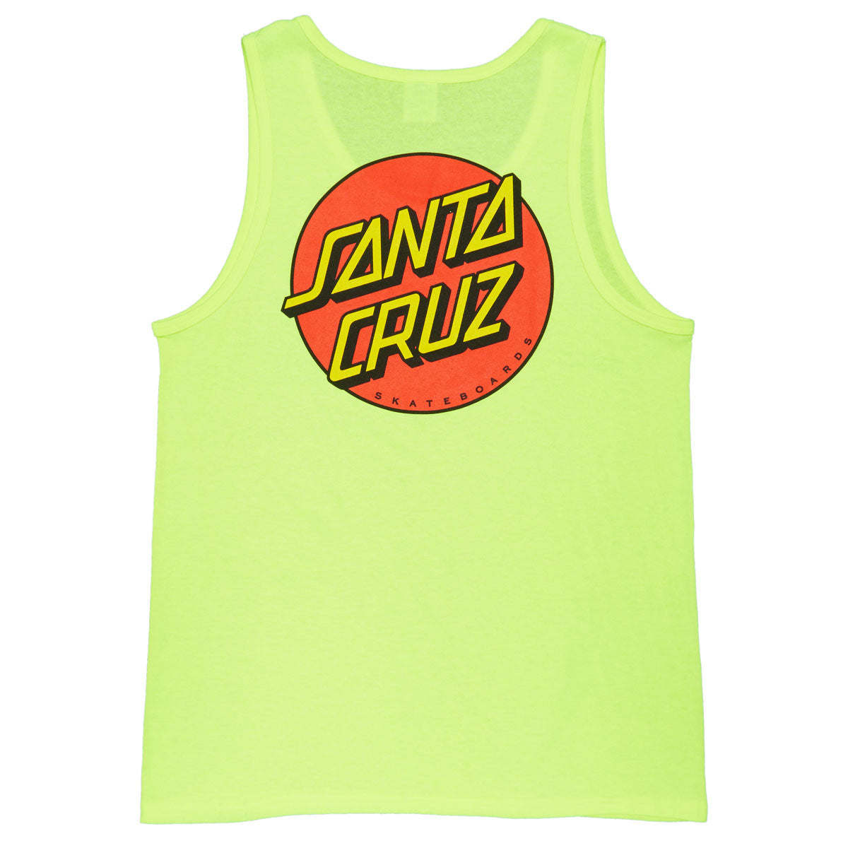 Santa Cruz Classic Dot Tank Top - Neon Yellow image 2