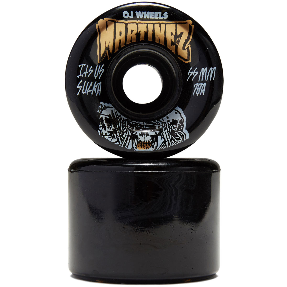 OJ Milton Martinez Hear No Evil Mini Super Juice 78a Skateboard Wheels - Black - 55mm image 2