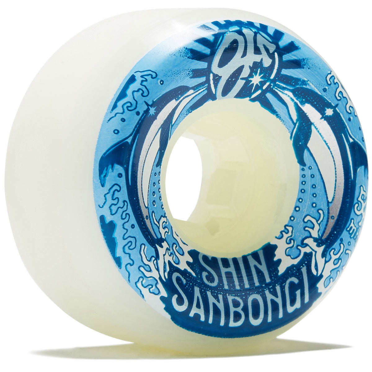 OJ Shin Sanbongi Dolphins Mini Combos 99a Skateboard Wheels - White - 54mm image 1