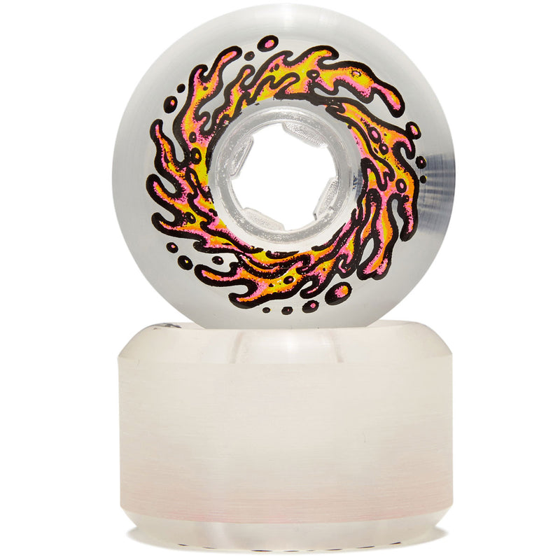 Slime Balls Mirror Vomits 99a Skateboard Wheels - Clear - 54mm