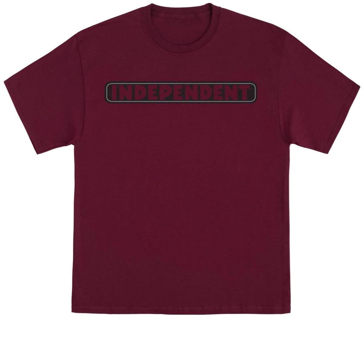 Independent Bar Logo T-Shirt - Athletic Maroon image 1