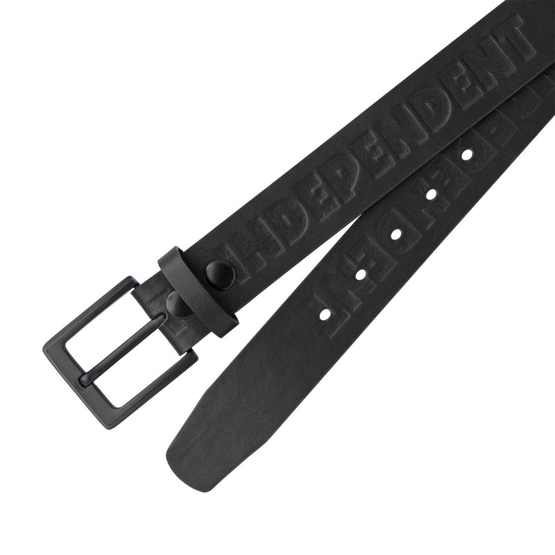 Independent Bar Logo Polyurethane Belt - Black