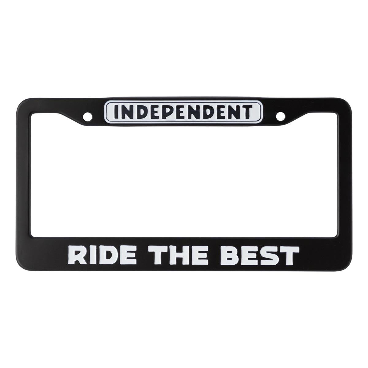 Independent Bar Logo License Plate Frame - Black image 1