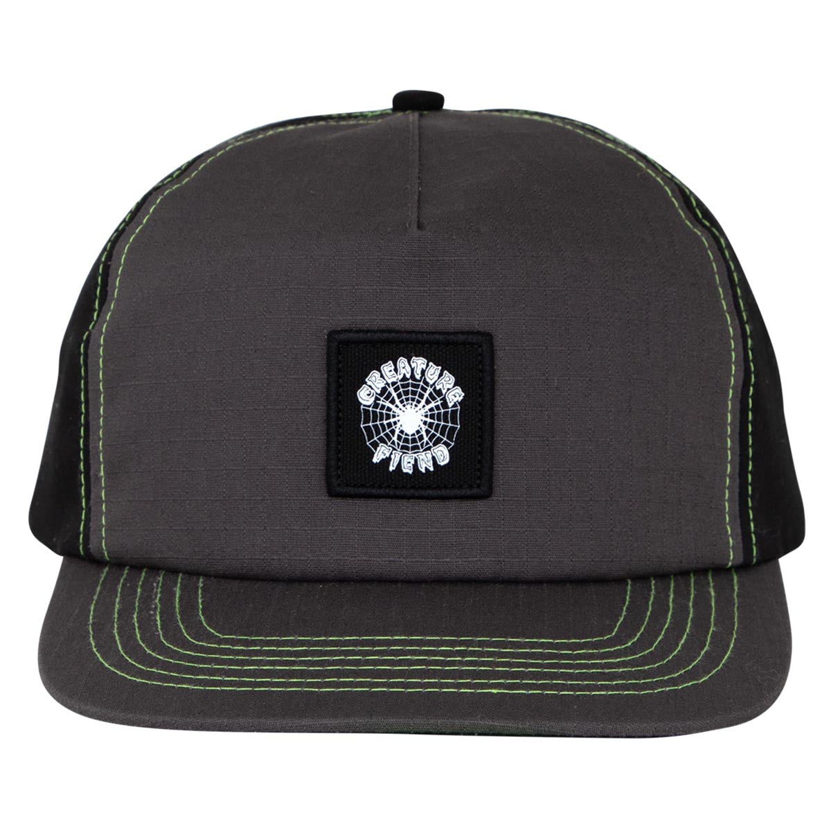 Creature Web Snapback Hat - Grey/Black image 3