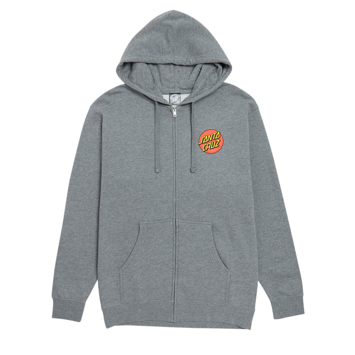 Santa Cruz Womens Classic Dot Relaxed Zip Hoodie - Gunmetal Heather image 1