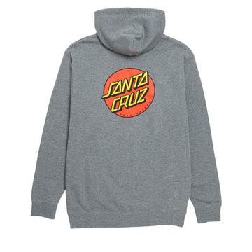 Santa Cruz Womens Classic Dot Relaxed Zip Hoodie - Gunmetal Heather