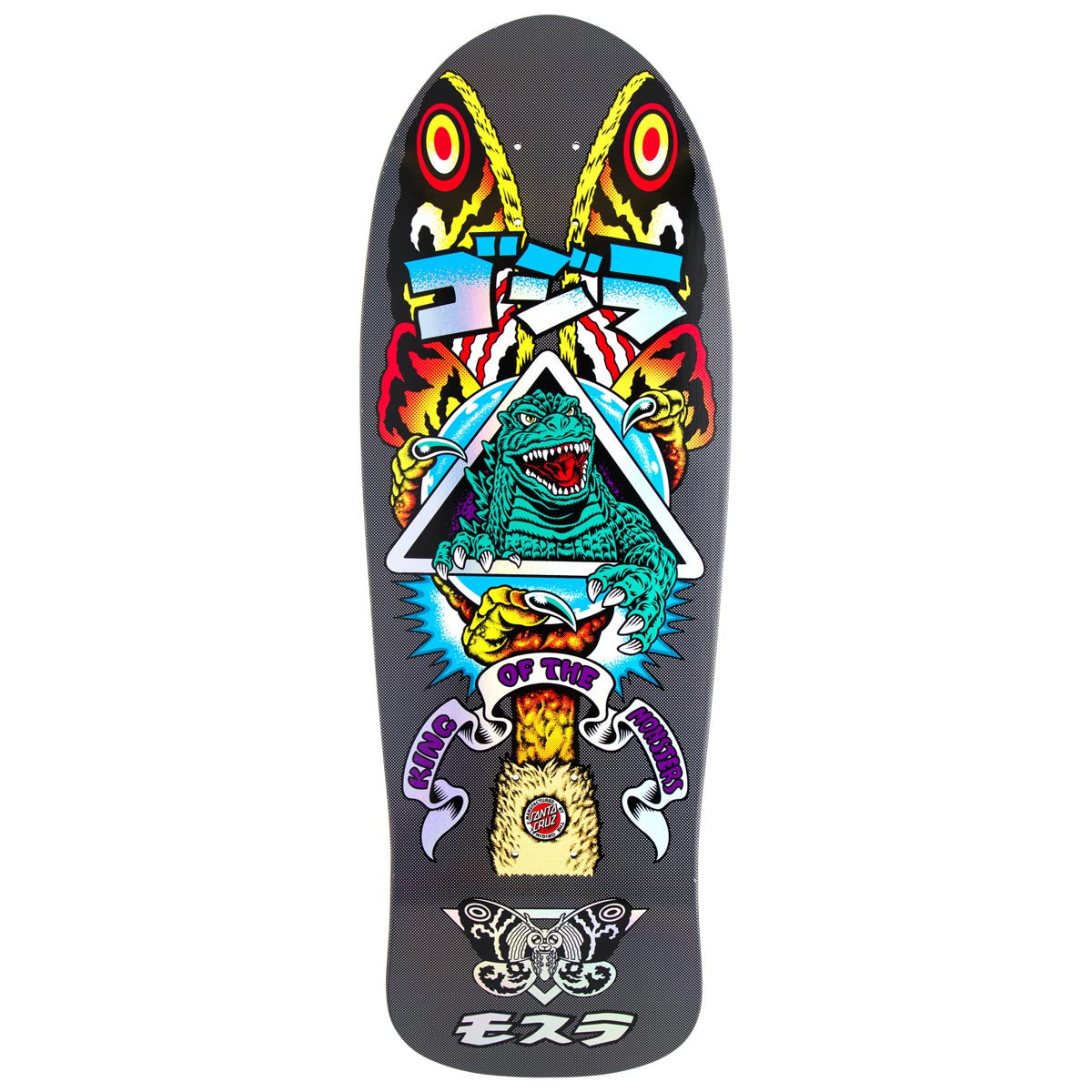 Santa Cruz x Godzilla Mothra Natas Skateboard Deck - 10.538