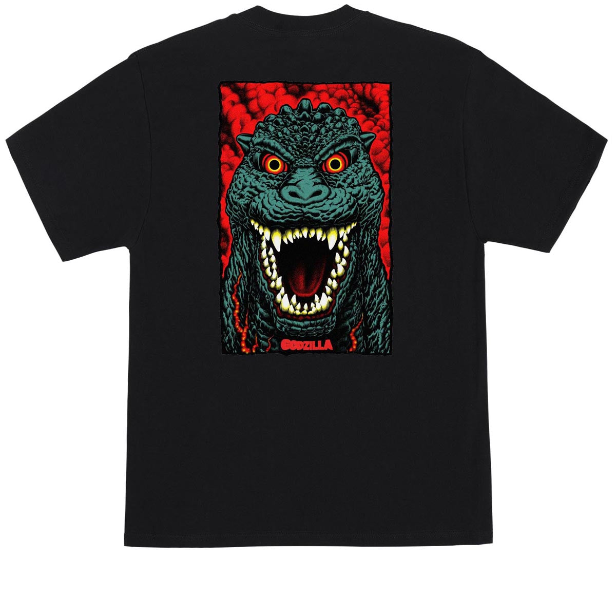 Santa Cruz x Godzilla Destroyer Stripes T-Shirt - Black image 2