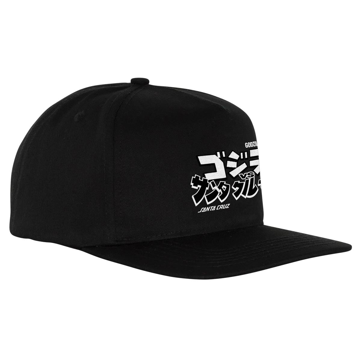 Santa Cruz vs Godzilla Snapback Hat - Black image 2