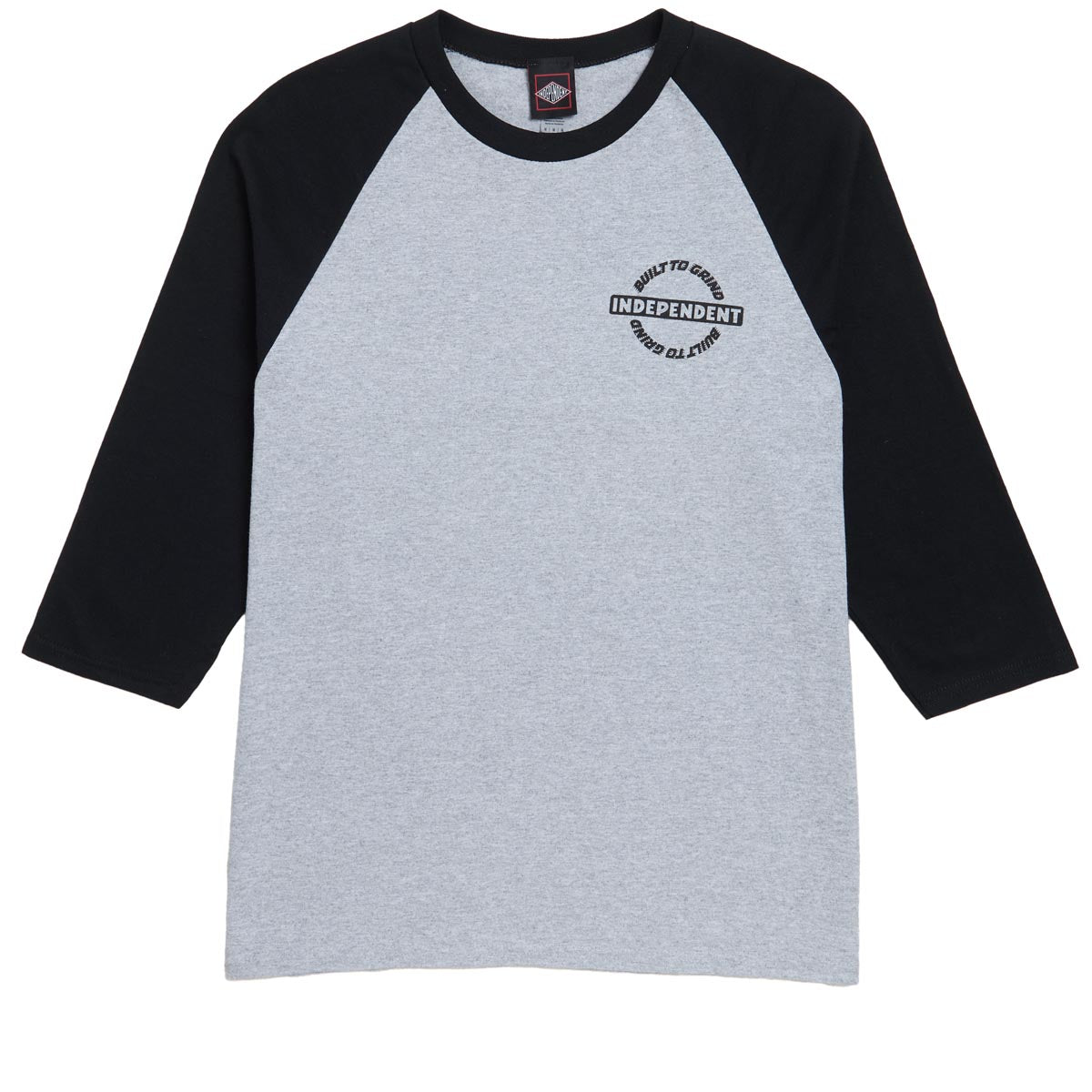 Independent Bar-rier 3/4 Sleeve T-Shirt - Sport Grey/Black image 2