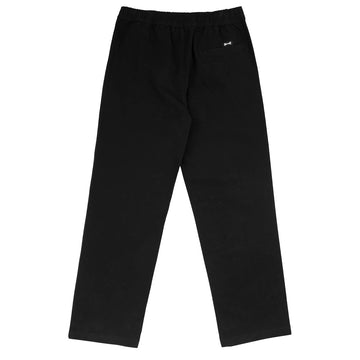 Independent Span Elastic Waist Pants - Black/Black