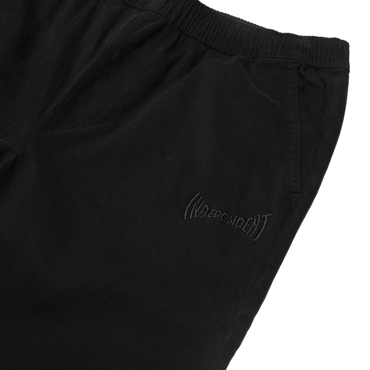 Independent Span Elastic Waist Pants - Black/Black image 3