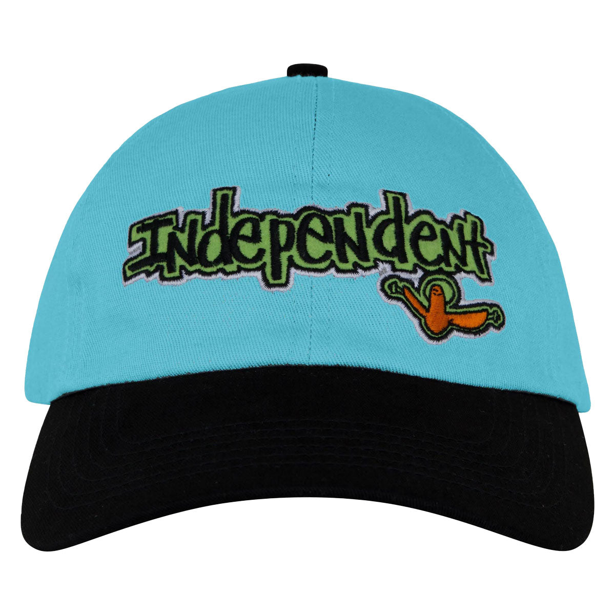 Independent Gonz Bar Dad Strapback Hat - Stone Blue/Black image 3