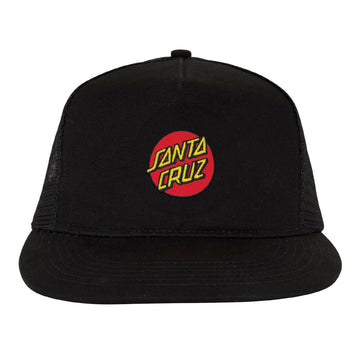 Santa Cruz Cruz Embroidered Trucker Hat - Black
