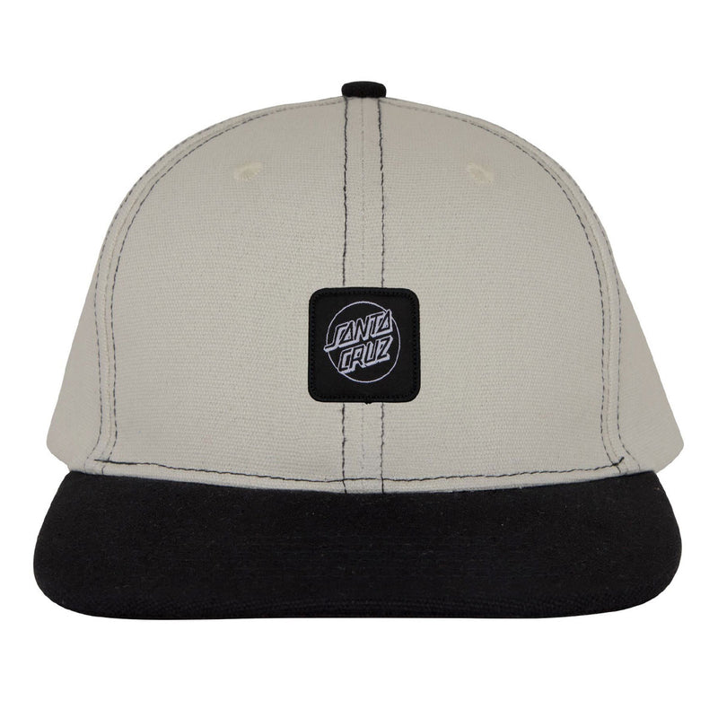 Santa Cruz Cruz Label Snapback Hat - Dark Sand/Black
