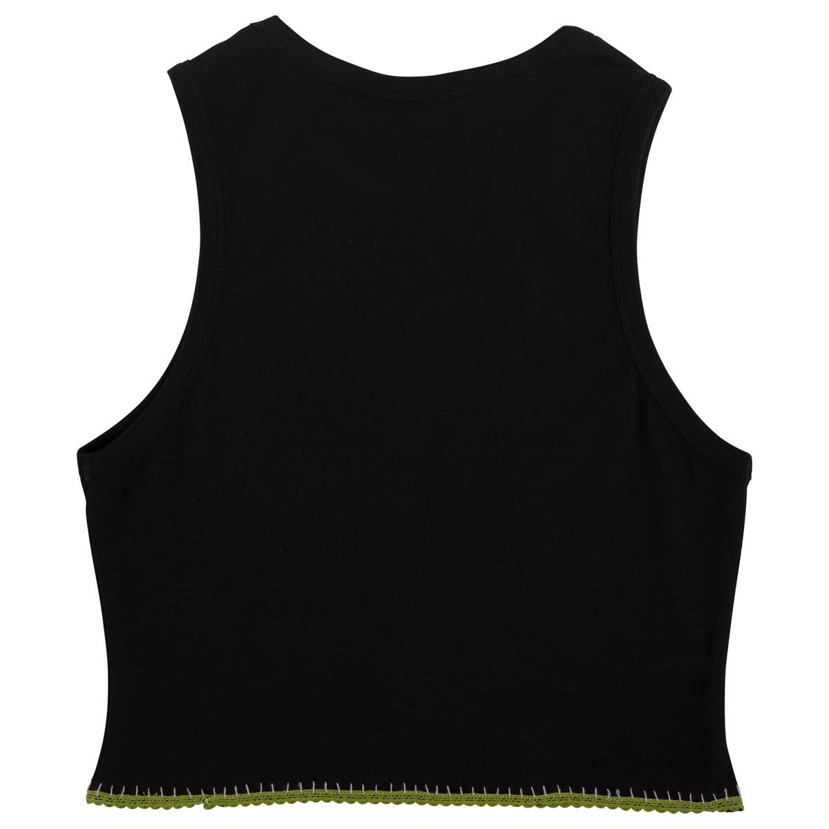 Santa Cruz Womens Ringed Arrangement Cropped Muscle Tank Top - Vintage Black image 2