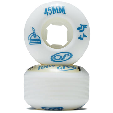 OJ Lil Dough Butts Mini Chubbies 99a Skateboard Wheels - White - 45mm