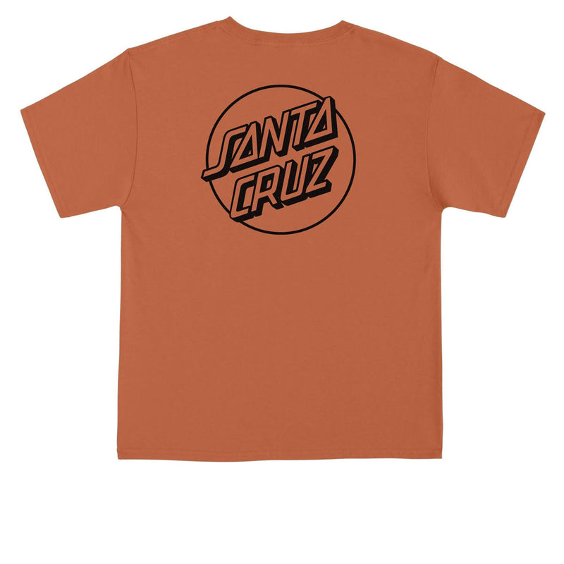 Santa Cruz Opus Dot T-Shirt - Texas Orange/Black