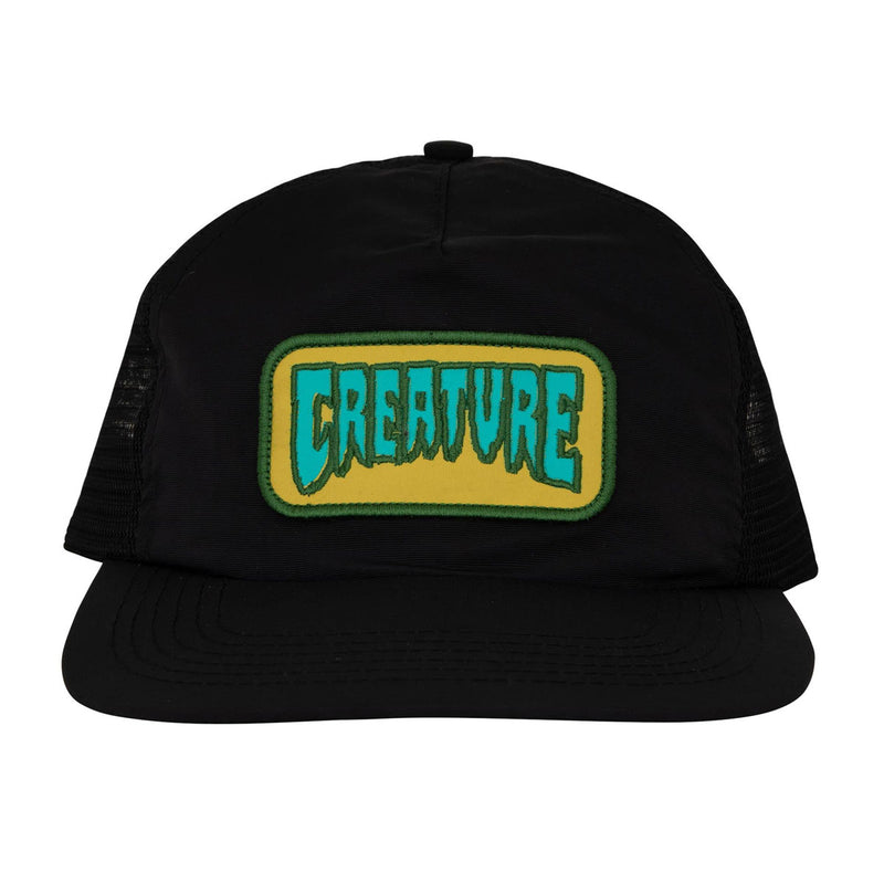 Creature Haunted Sea Mesh Trucker Hat - Black