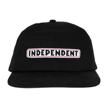 Independent Bar Logo Snapback Hat - Black
