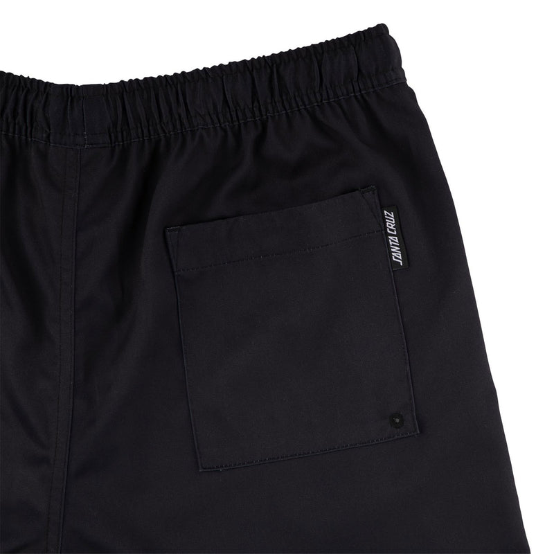 Santa Cruz Screaming Cabana Pull On Boardshorts - Black
