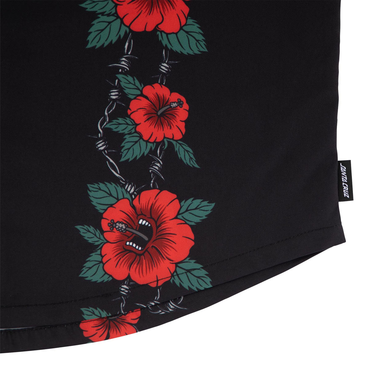 Santa Cruz Screaming Cabana Party Shirt - Black image 3